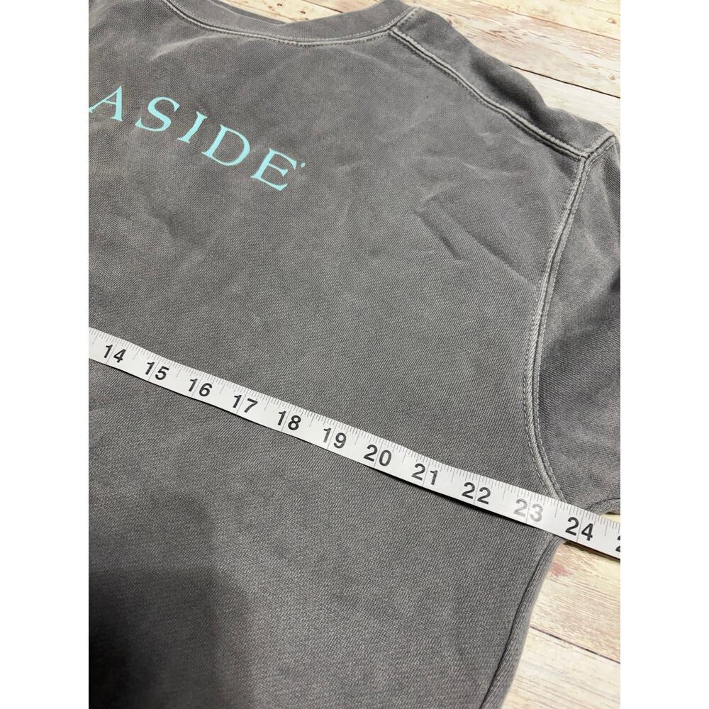 Comfort Colors Seaside Crewneck Sweatshirt Gray Size Large Pullover 30A Florida - Picture 5 of 7